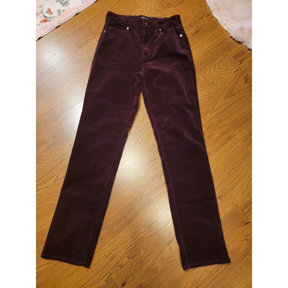 Women's Well Worn Burgundy Corduroy Pants - Size 4